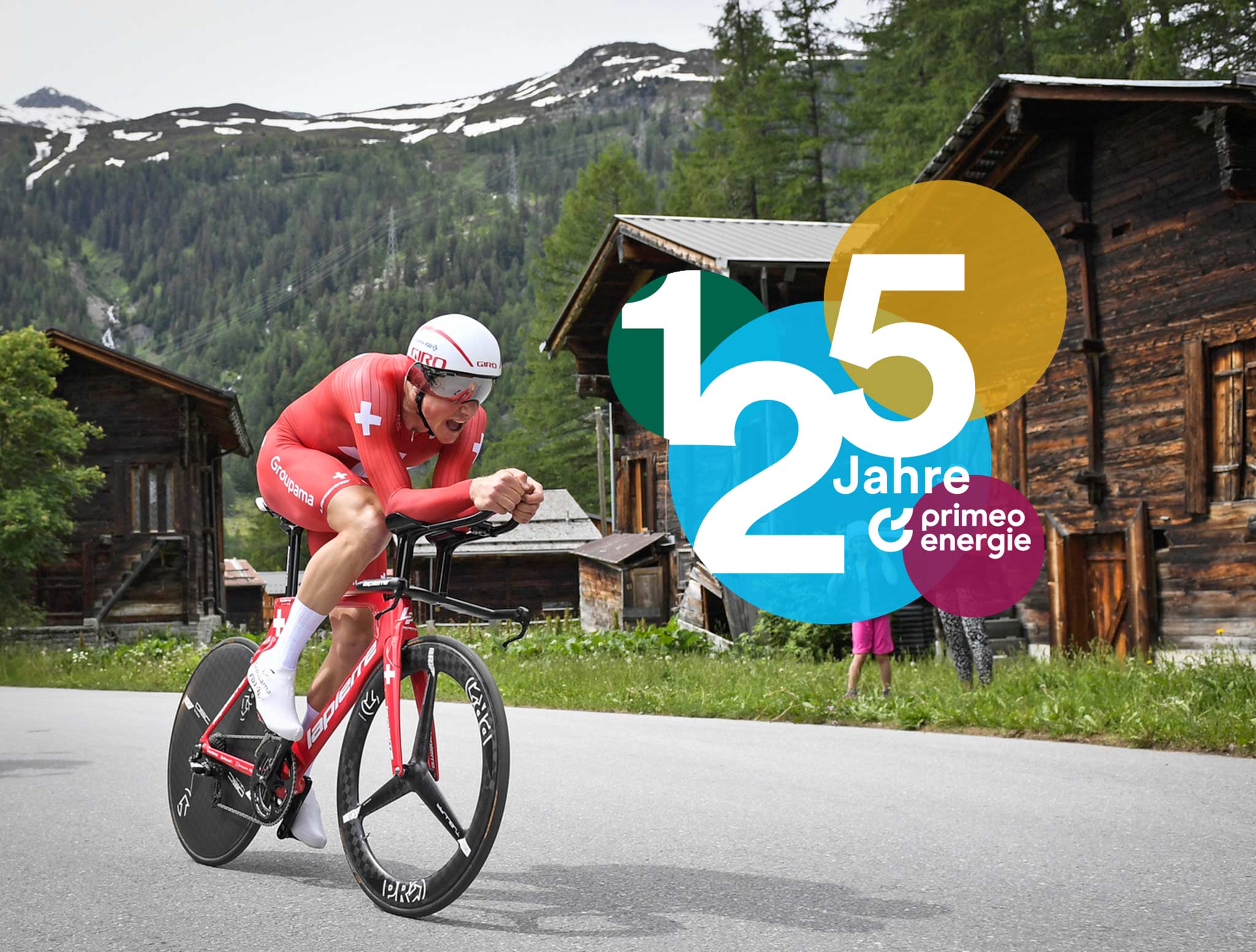 Schweizer Radfahrer fährt an der Tour de Suisse 2019