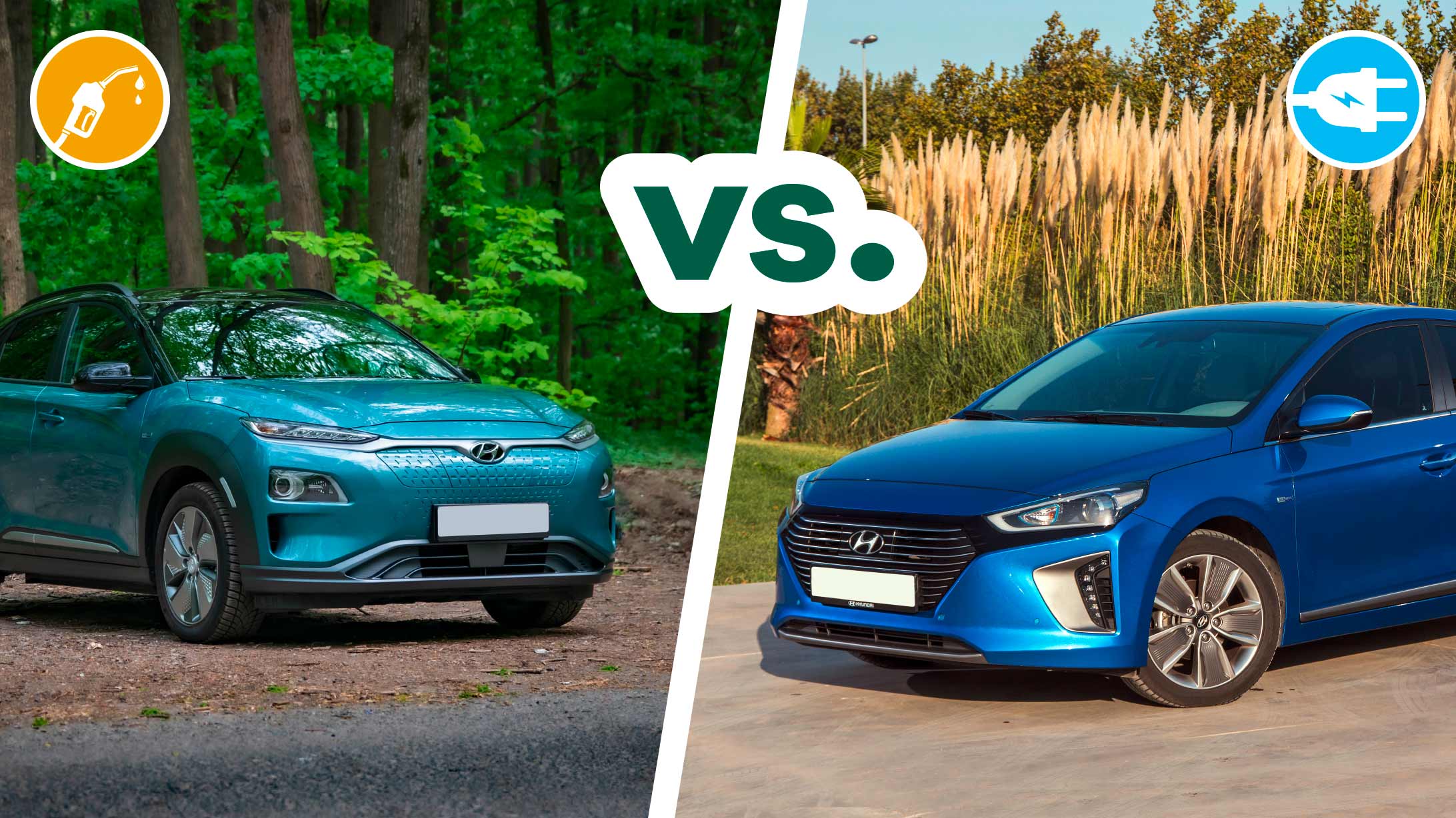 Kostenvergleich von Hyundai New i30 Fastback versus Hyundai Ioniq electric Origo
